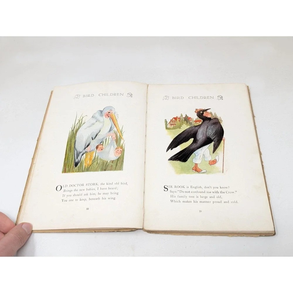 Bird Children By Elizabeth Gordon Antique 1912 Book MT Ross HC‎ 9th edition VTG